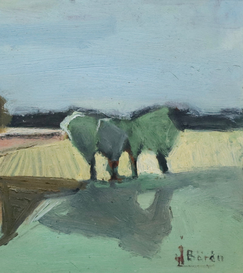 Vintage Landscape Oil Painting From Sweden By John Bören 1960s