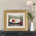 Load image into Gallery viewer, Vintage Still Life of Cherries By Gösta Emming From Sweden
