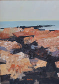 Load image into Gallery viewer, Vintage Seascape Art Oil Painting From Sweden
