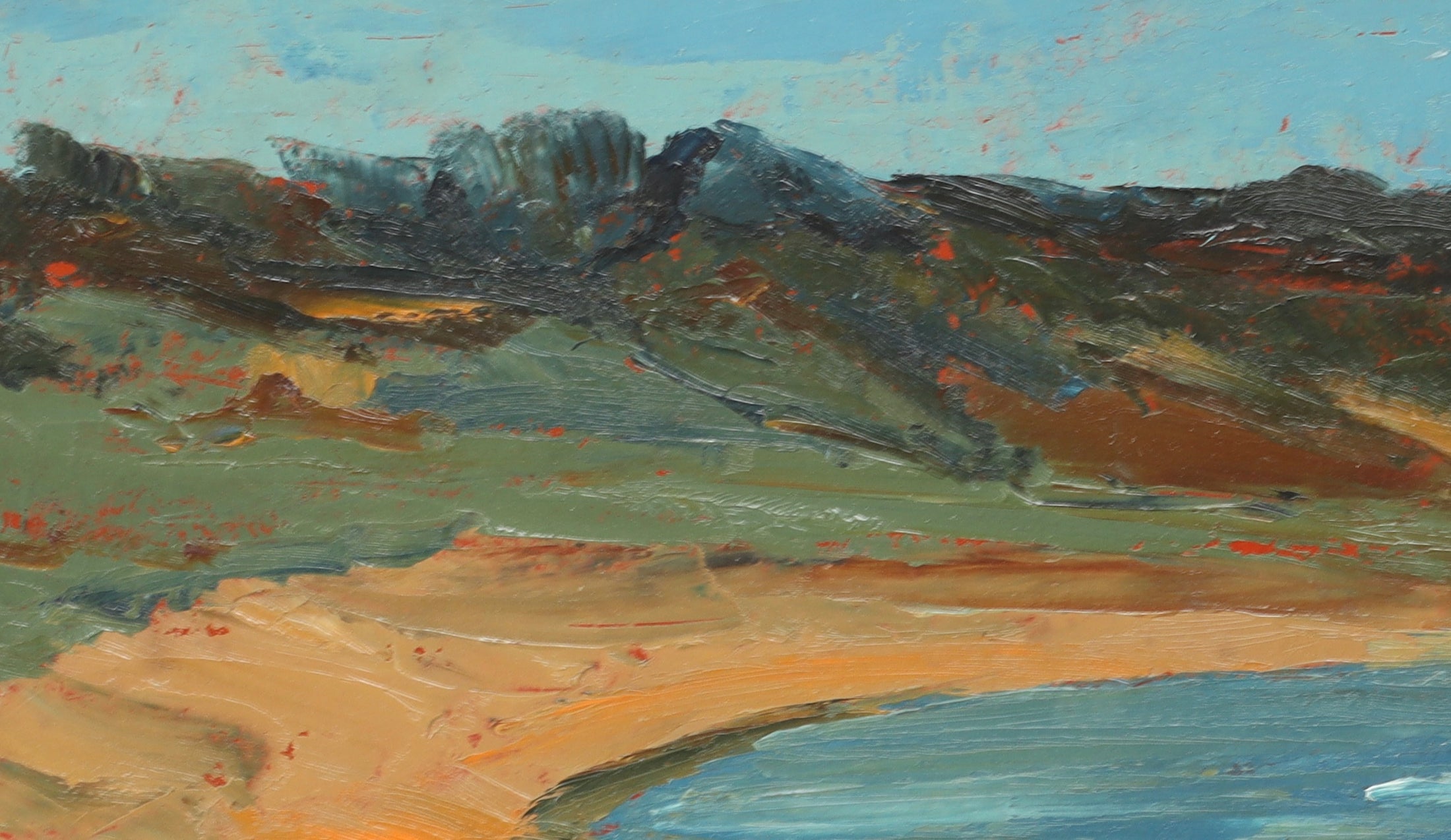 Original Vintage Seascape Oil Painting Vintage Art Room Sweden