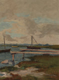 Load image into Gallery viewer, Original Mid Century Seascape Oil Painting By Gustav Berlin 1966
