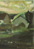 Load image into Gallery viewer, Mid Century Oil Painting Landscape By Fabian Lundqvist From Sweden
