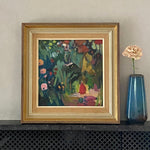 Colorful Vintage Mid Century Landscape Oil Painting From Sweden