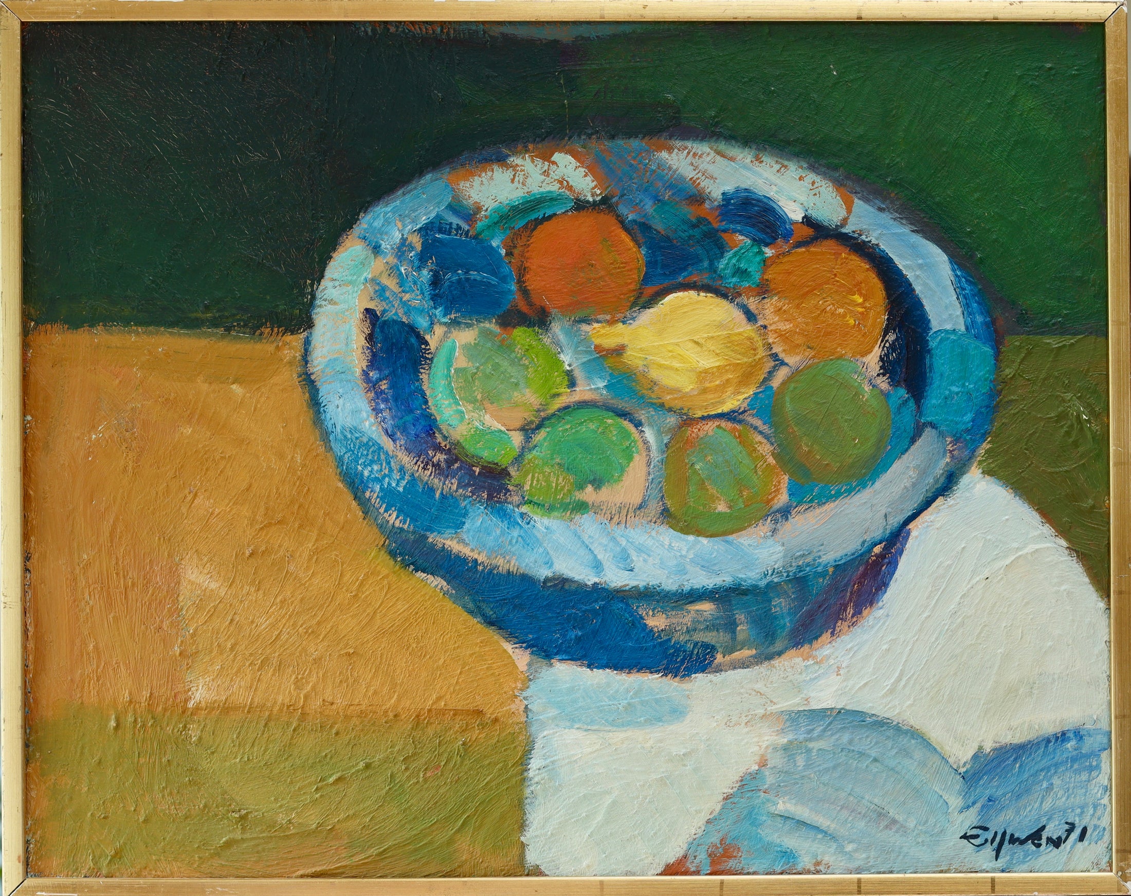 Vintage Mid Century Still Life From Sweden By Eric Elfwén 1971
