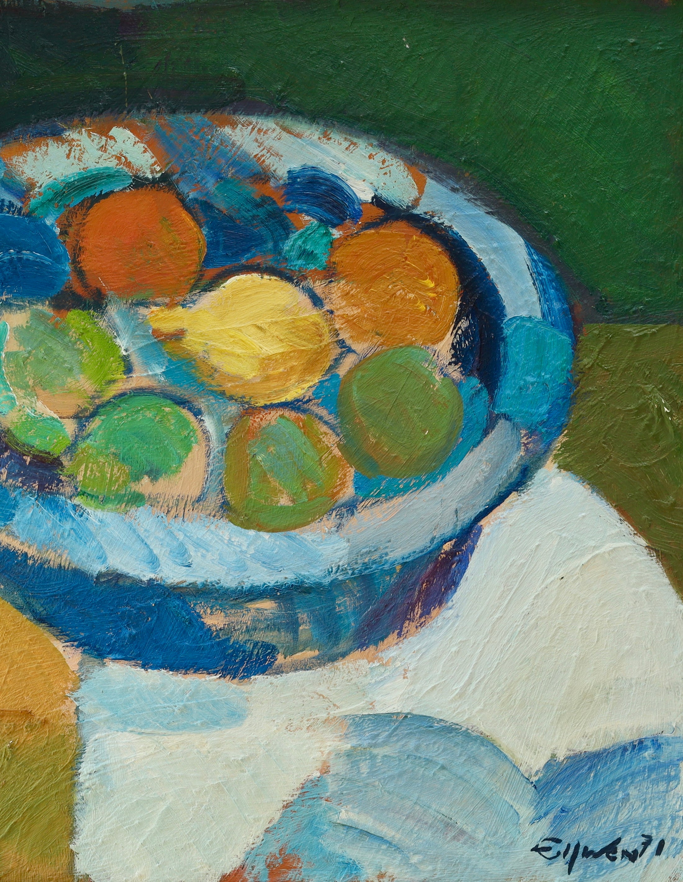 Vintage Mid Century Still Life From Sweden By Eric Elfwén 1971