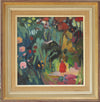 Colorful Vintage Mid Century Landscape Oil Painting From Sweden