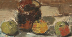 Mid Century Still Life Oil Painting By Hanna Brundin Sweden