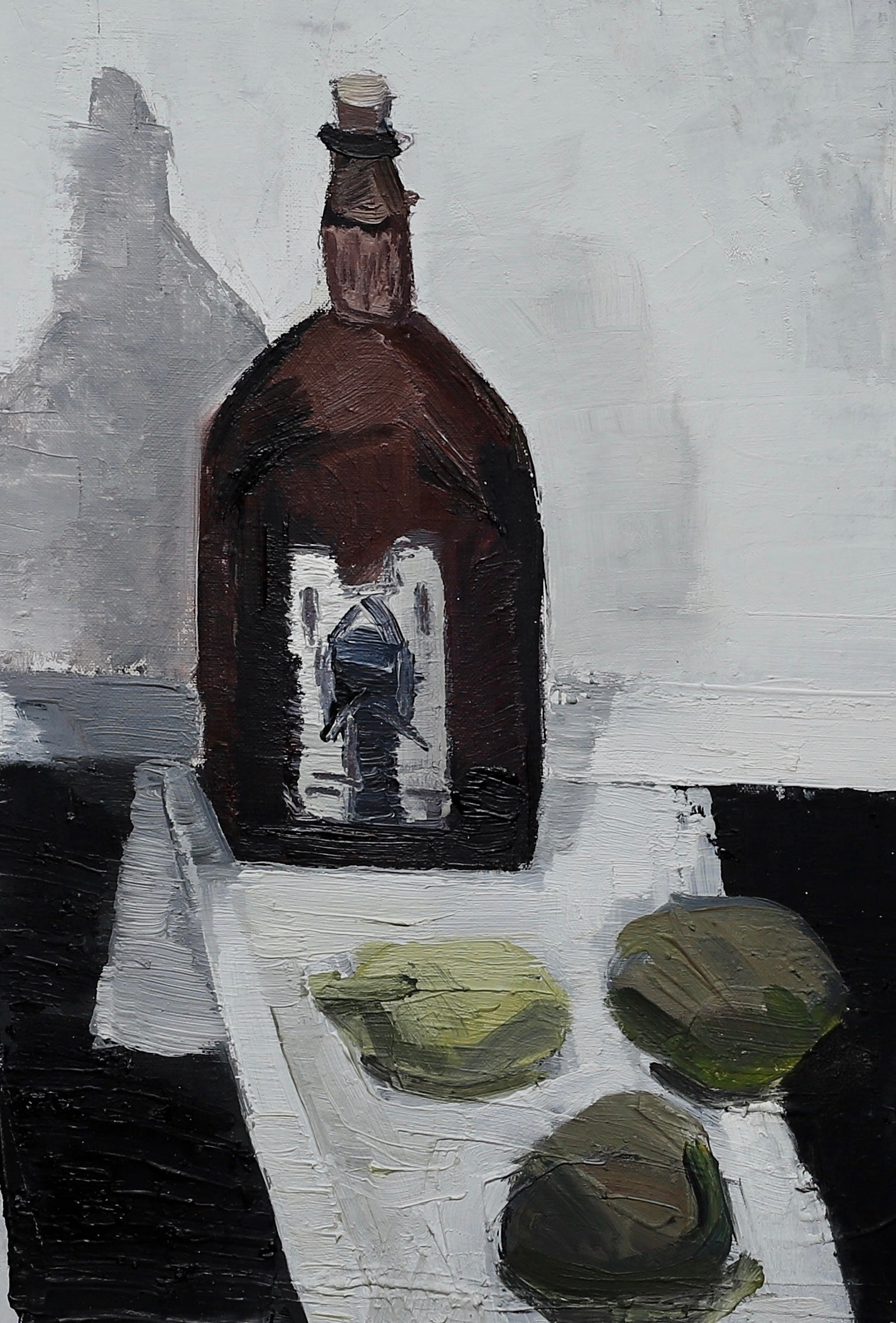 Mid Century Still Life Oil Painting By Allan Erwö Sweden