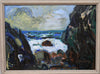 Vintage Mid Century Oil Painting From Sweden by Lars Herder