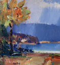 Load image into Gallery viewer, Mid Century Original Landscape Oil Painting From Sweden by L Falk
