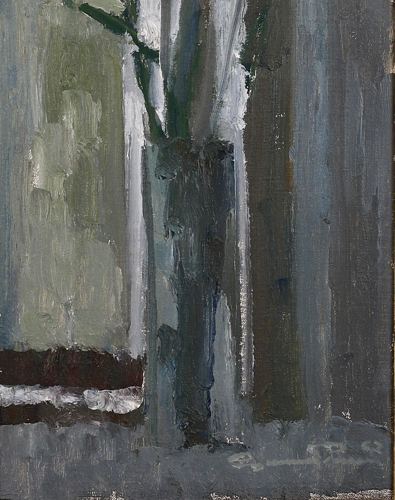 Mid Century Original Still Life Oil Painting from Sweden 1962 Gunnar Persson