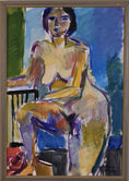 Load image into Gallery viewer, Mid Century Original Figure Oil Painting by Arthur Y Nilsson Sweden
