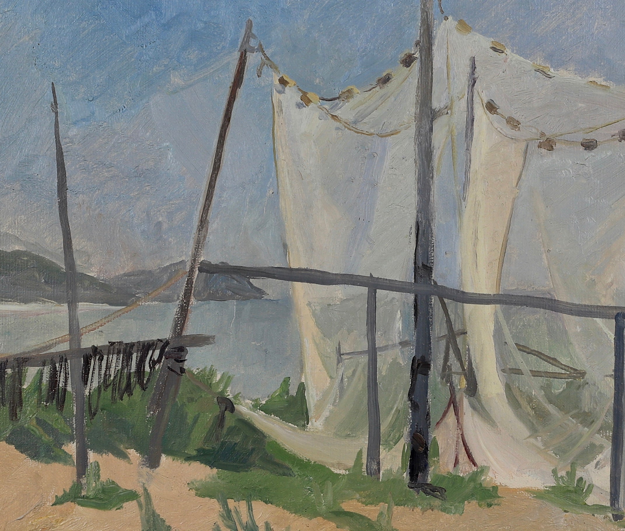 Mid Century Oil Painting from Sweden By Gunnar Malm