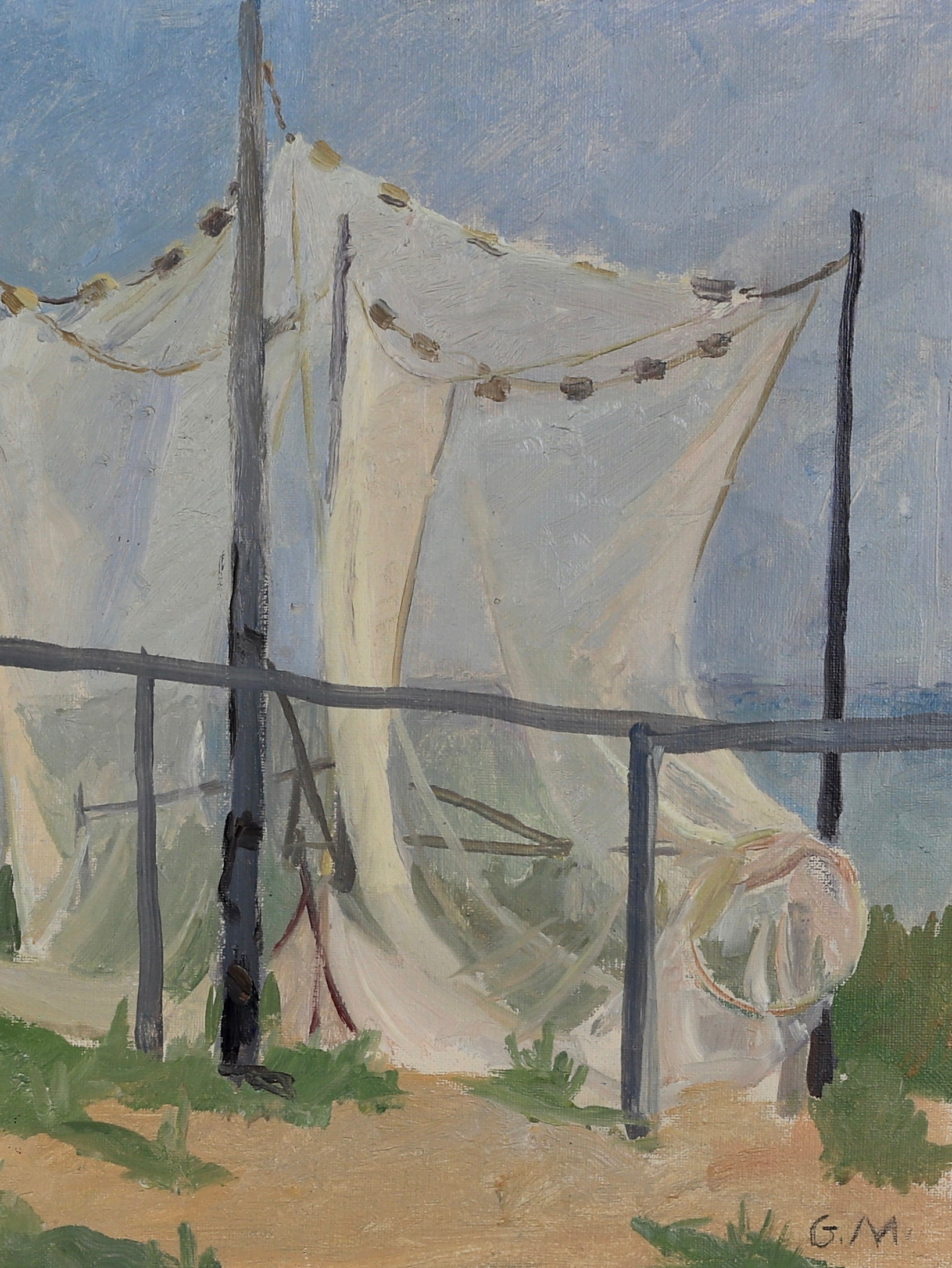 Mid Century Oil Painting from Sweden By Gunnar Malm