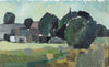 Original Landscape Oil Painting Vintage Mid Century Sweden