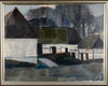 Vintage Original Mid Century Landscape Oil Painting Sweden