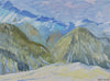 Mid Century Winterscape Oil Painting By R Polder Sweden