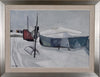 Mid Century Winterscape Oil Painting By Allan Erwö Sweden