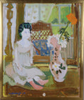 Load image into Gallery viewer, Vintage Mid Century Art Painting From Sweden EH Jacobsson
