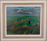 Vintage Art Room Mid Century Landscape Oil Painting By S Bengtsson From Sweden