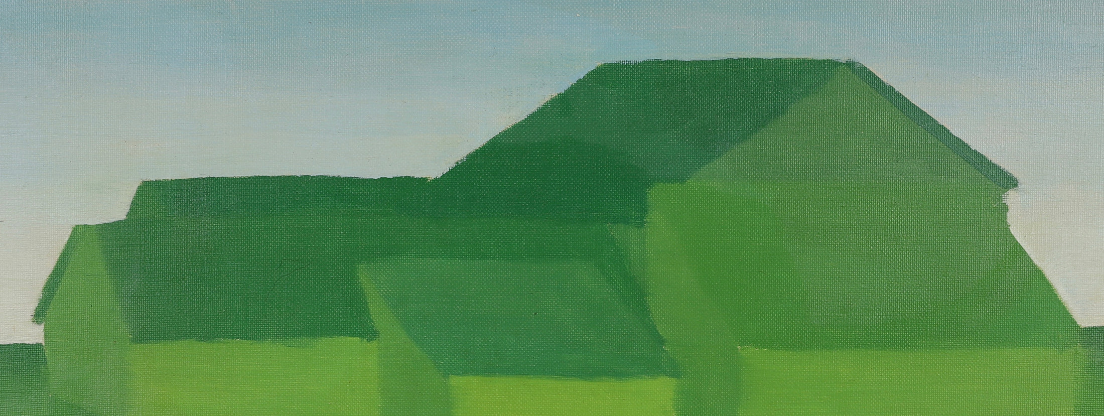 Vintage Art Room Mid Century Landscape Oil Painting From Sweden