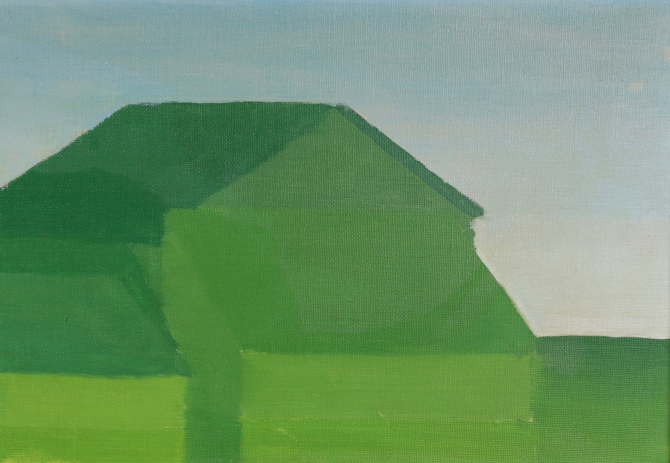 Vintage Art Room Mid Century Landscape Oil Painting From Sweden