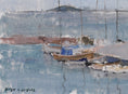 Load image into Gallery viewer, Mid Century Original Seascape Oil Painting From Sweden By Helge Cardell
