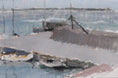 Load image into Gallery viewer, Mid Century Original Seascape Oil Painting From Sweden By Helge Cardell
