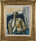 Load image into Gallery viewer, Mid Century Original Portrait Oil Painting From Sweden by Gösta Asp
