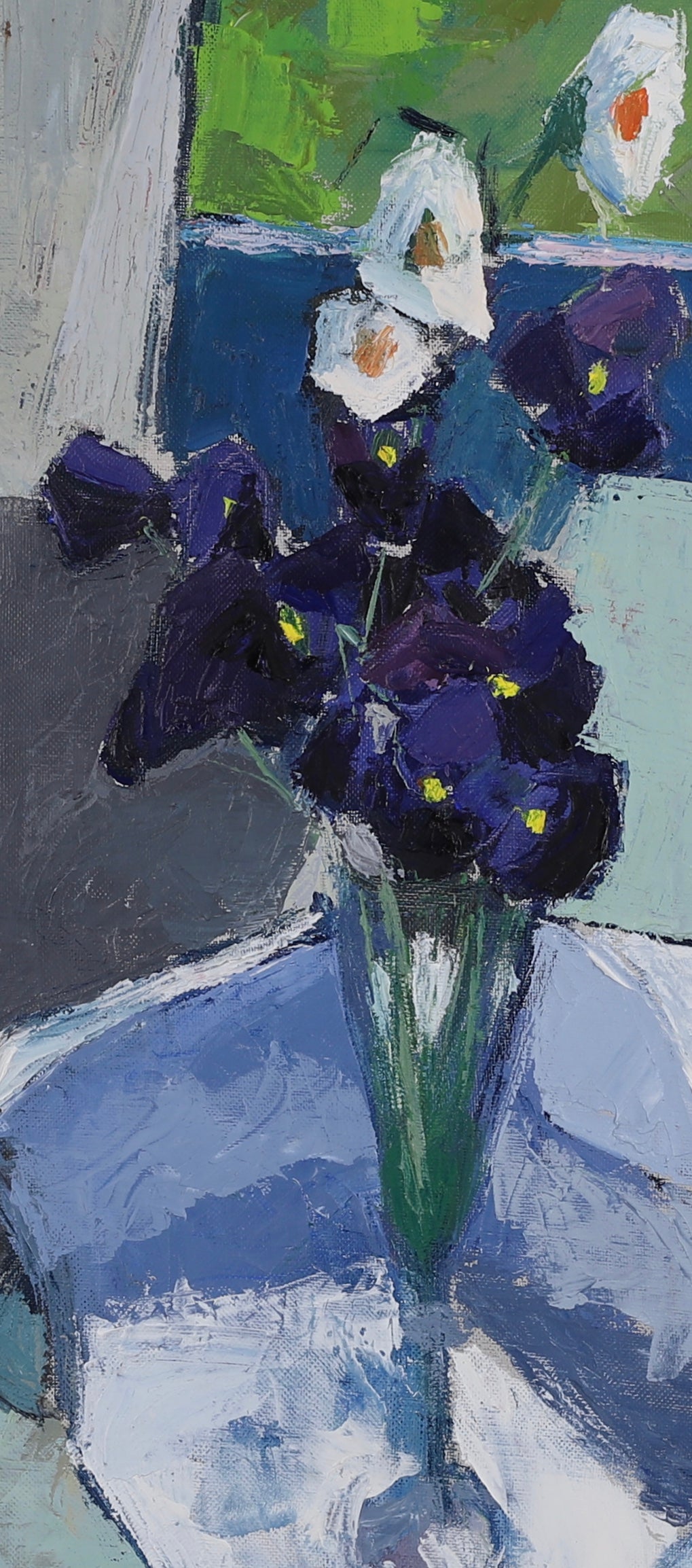 Vintage Mid Century Still Life Oil  Painting From Sweden KS Svensson