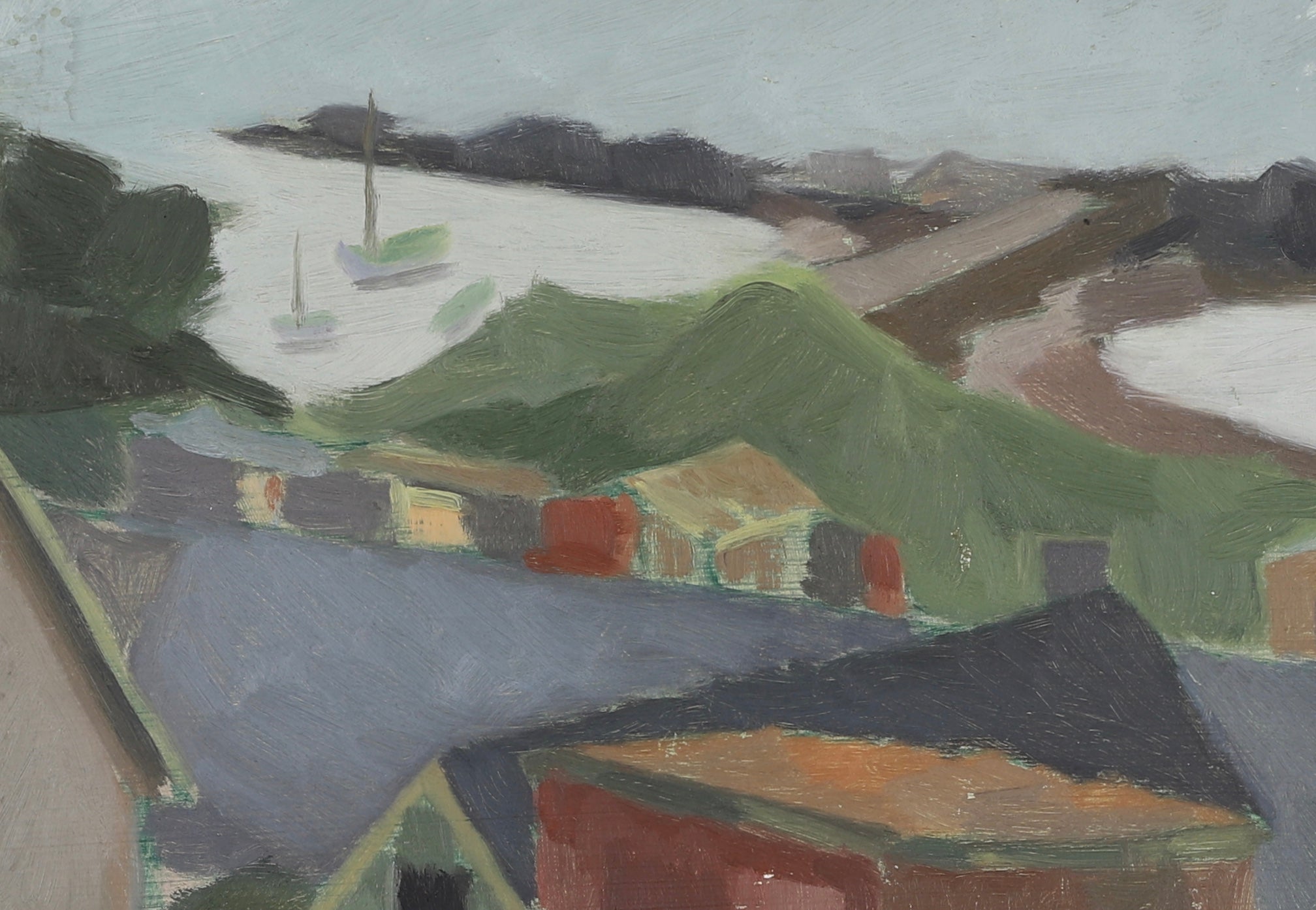 Vintage Oil Painting by Hugo Linér from Sweden
