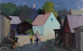 Load image into Gallery viewer, Mid Century Original Landscape Oil Painting From Sweden By Eskil Skans
