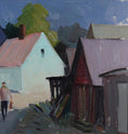 Load image into Gallery viewer, Mid Century Original Landscape Oil Painting From Sweden By Eskil Skans
