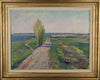 Vintage Mid Century Oil Painting From Sweden by Gideon Isaksson