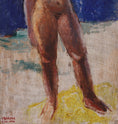 Load image into Gallery viewer, Mid Century Original Figure Oil Painting by I Brazda Sweden

