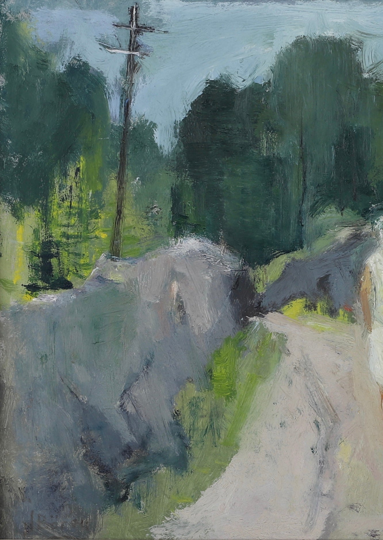 Original Oil Painting Vintage Mid Century By John Bören Sweden