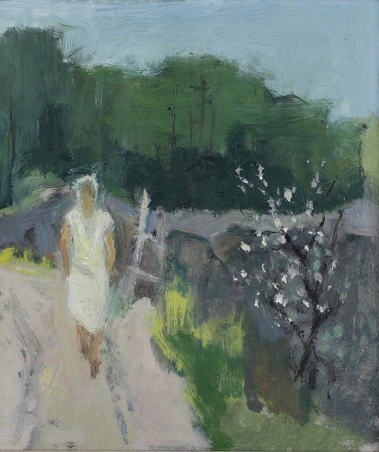 Original Oil Painting Vintage Mid Century By John Bören Sweden
