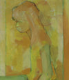 Mid Century Portrait Oil Painting From 1966 Sweden