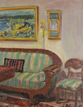 Load image into Gallery viewer, Vintage Mid Century Art Interior Oil Painting From Sweden
