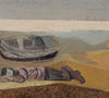Mid Century Coastal Oil Painting By Nils Öst Sweden