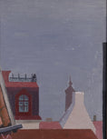 Load image into Gallery viewer, Mid Century Original Cityscape Oil Painting From Sweden By Ana Wilhemson-Lagerman

