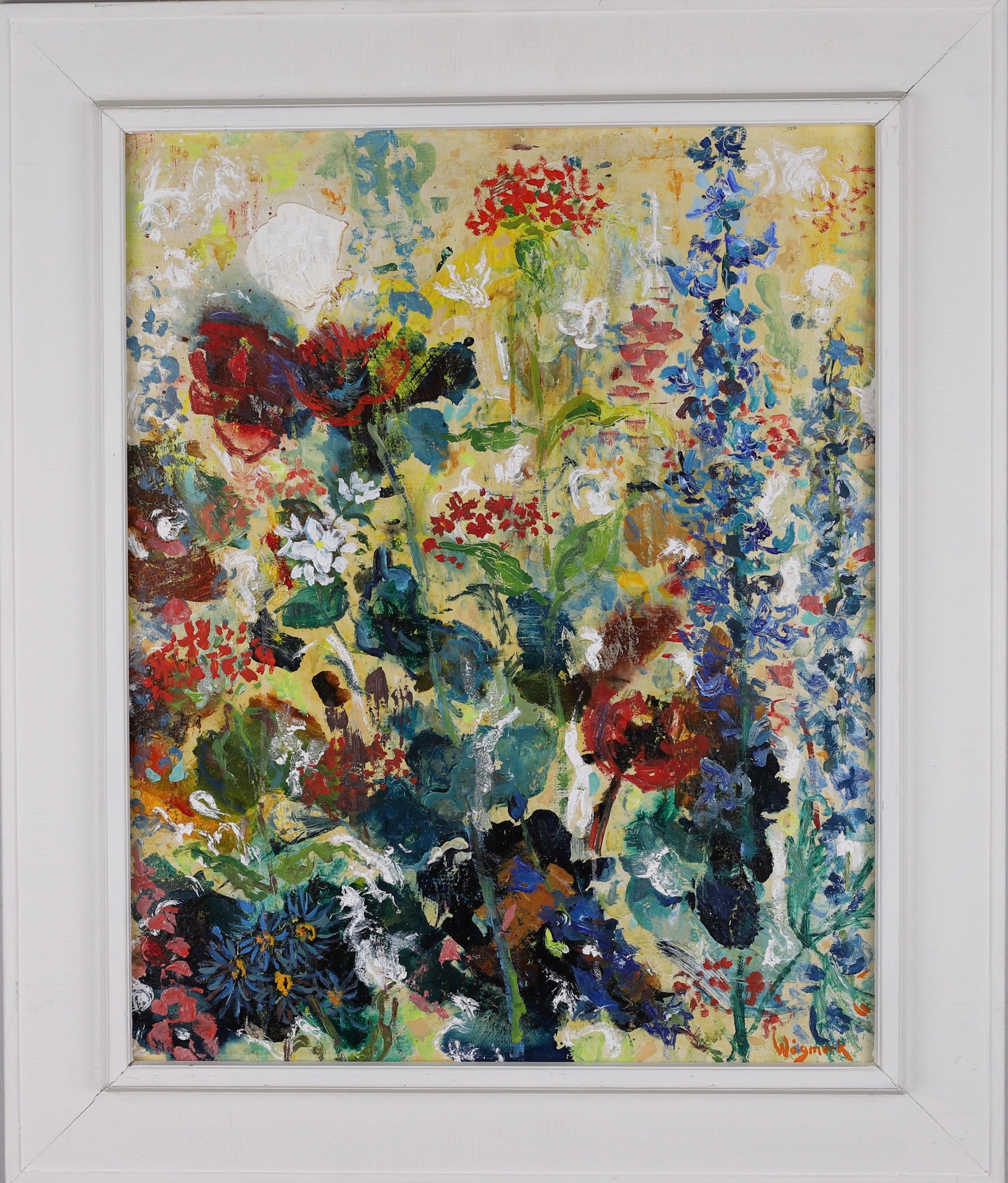Original Oil Painting Vintage Mid Century By Wågmark Sweden
