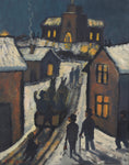 Load image into Gallery viewer, Vintage Mid Century Oil Painting By E Håfström Sweden

