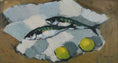 Load image into Gallery viewer, Original Still Life Oil Painting Vintage Mid Century By B Hillgrund Sweden
