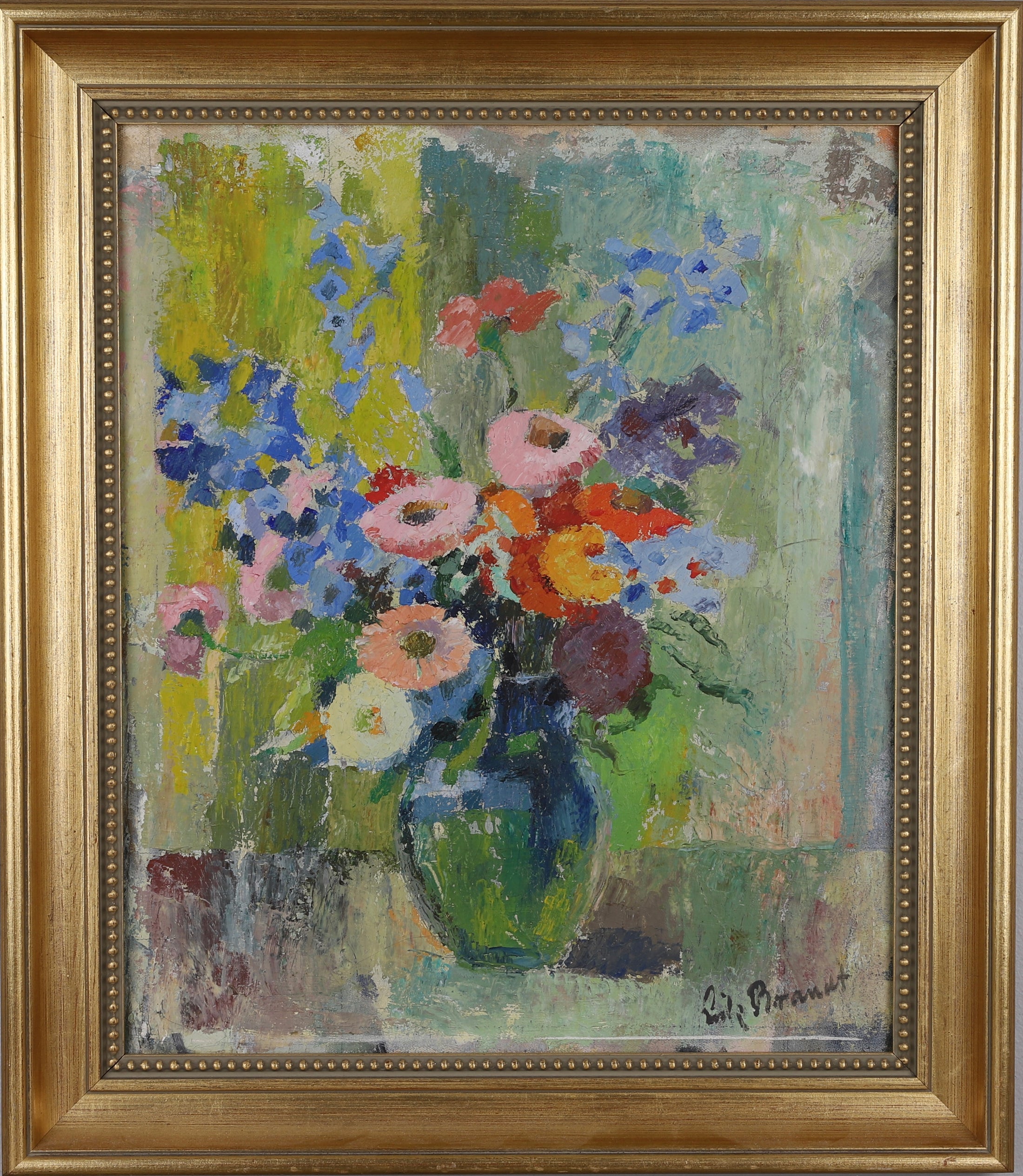 Original Oil Painting Vintage Mid Century By E Brandt Sweden