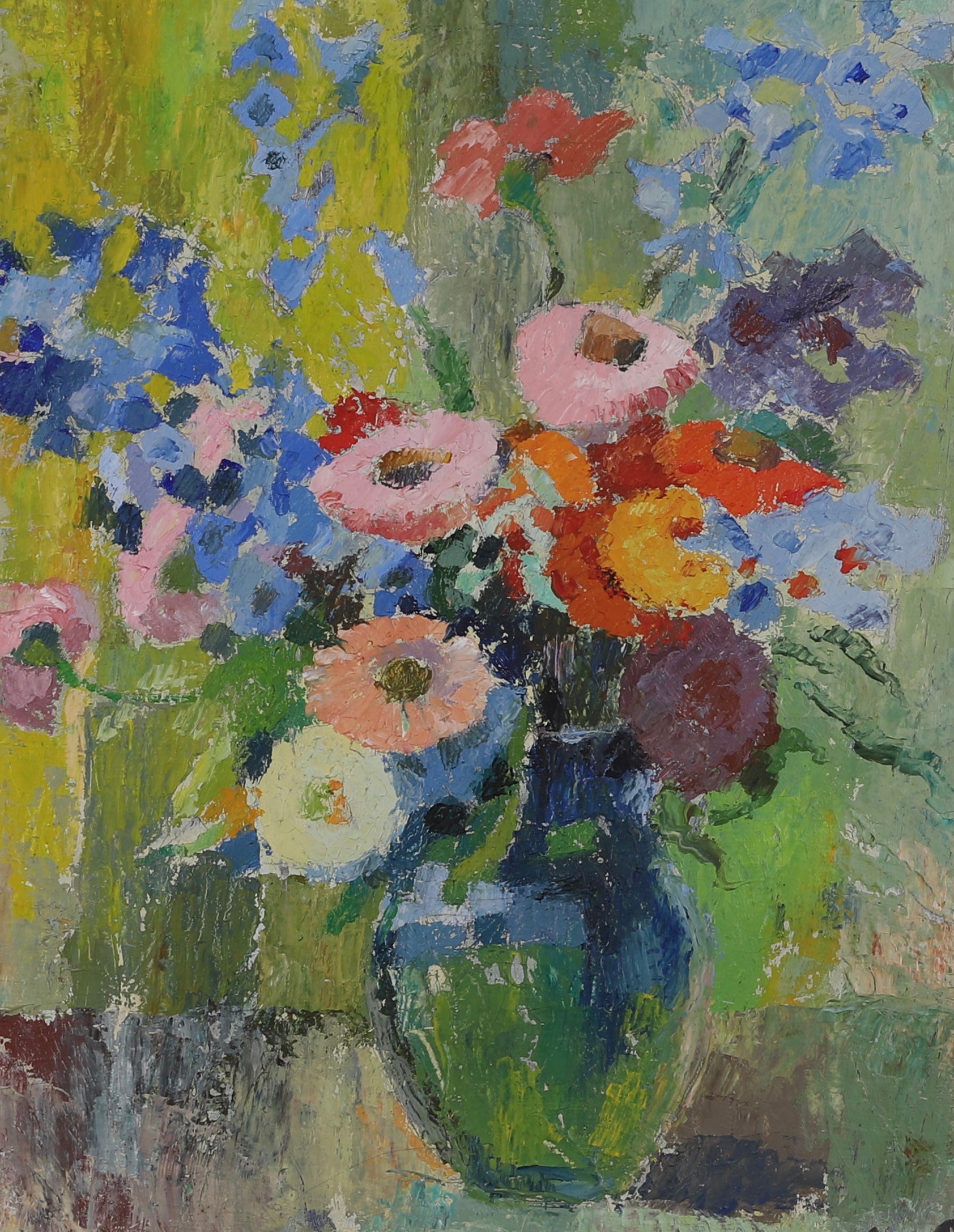 Original Oil Painting Vintage Mid Century By E Brandt Sweden