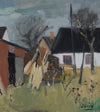 Original Landscape Oil Painting Mid Century By John Bören Sweden