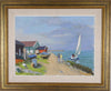 Original Oil Painting Vintage Mid Century From Sweden By R Lindqvist