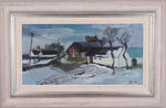 Landscape Oil Painting Mid Century From 1954 Sweden
