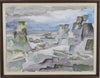 Original Seascape Oil Painting Vintage Mid Century From Sweden